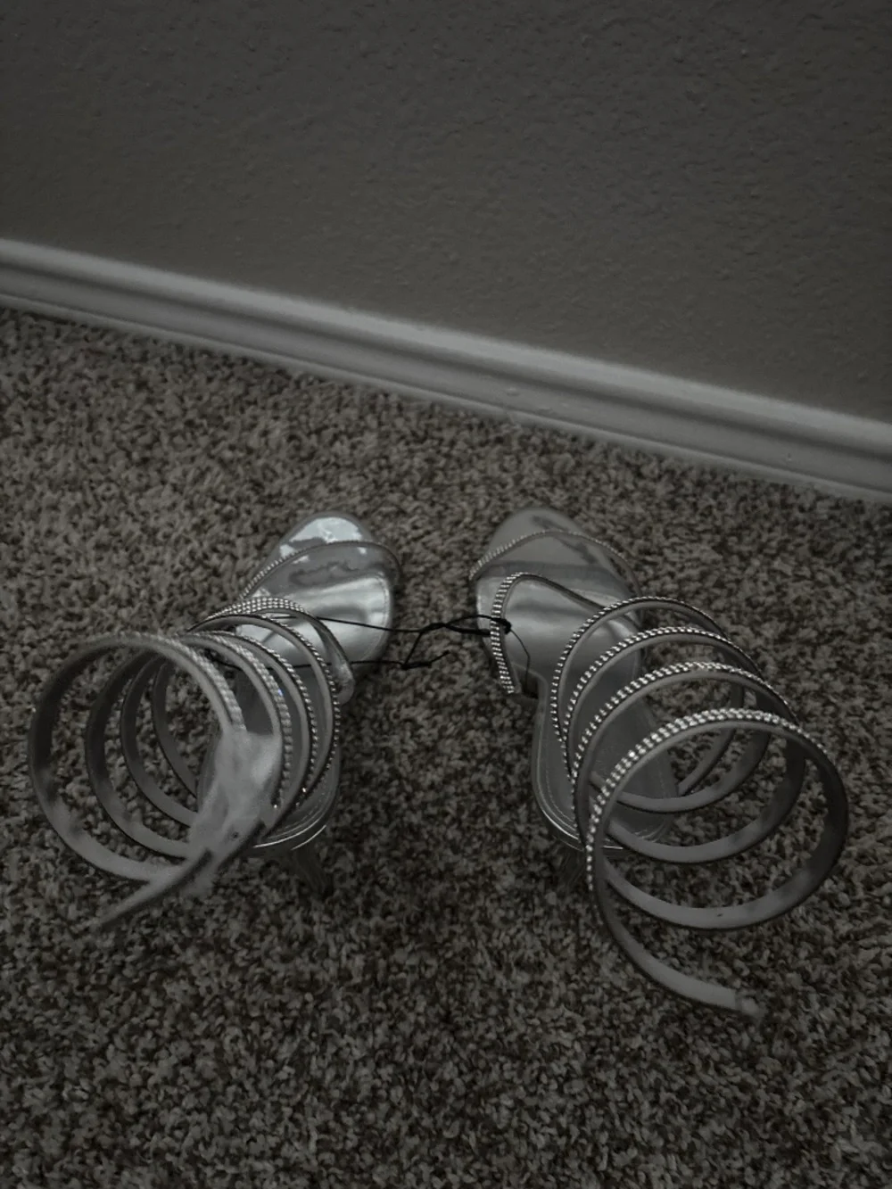 Silver heels